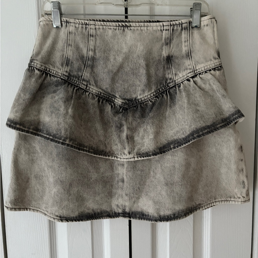 NWT All saints denim peplum skirt - Picture 5 of 10